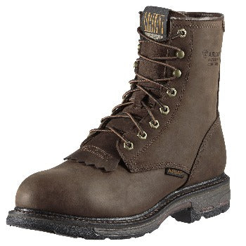 Men's Distressed Brown Lace Up Composite Toe