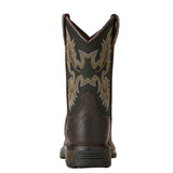 Ariat Kid's Brown and Black Workhog Square Toe Boot
