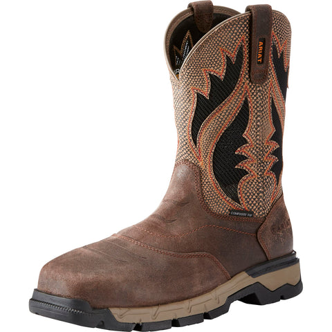 Ariat Rebar  Brown And Tan VentTek Composite Toe Work Boot