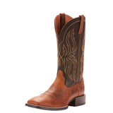 Ariat Men's Brown and Black Sport Rustler Square Toe Boot