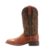 Ariat Men's Brown and Black Sport Rustler Square Toe Boot