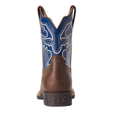 Ariat Kid's Chocolate and Navy Sorting Pen Boots