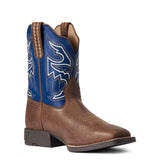Ariat Kid's Chocolate and Navy Sorting Pen Boots