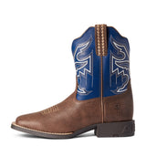 Ariat Kid's Chocolate and Navy Sorting Pen Boots