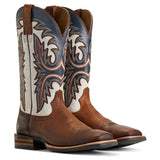 Ariat Brown Cream Brush Rider Square Toe