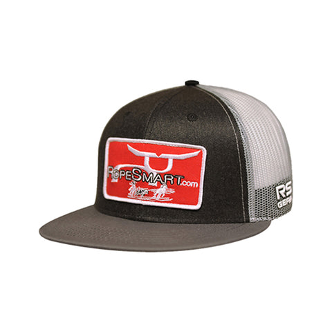 Rope Smart Classic Trucker Snapback With Red Cowboy Patch