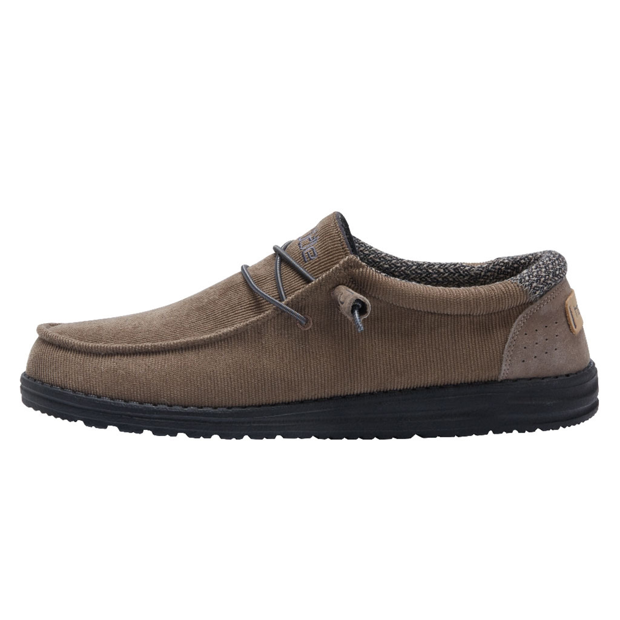 tobacco brown hey dudes dude wally stretch Casual Shoes Hey Dude Shoes Guys Hey Dude Men's Wally Stretch on shoe crafted in a suede leather upper featuring a classic moc Hey Dude - Brandclub -