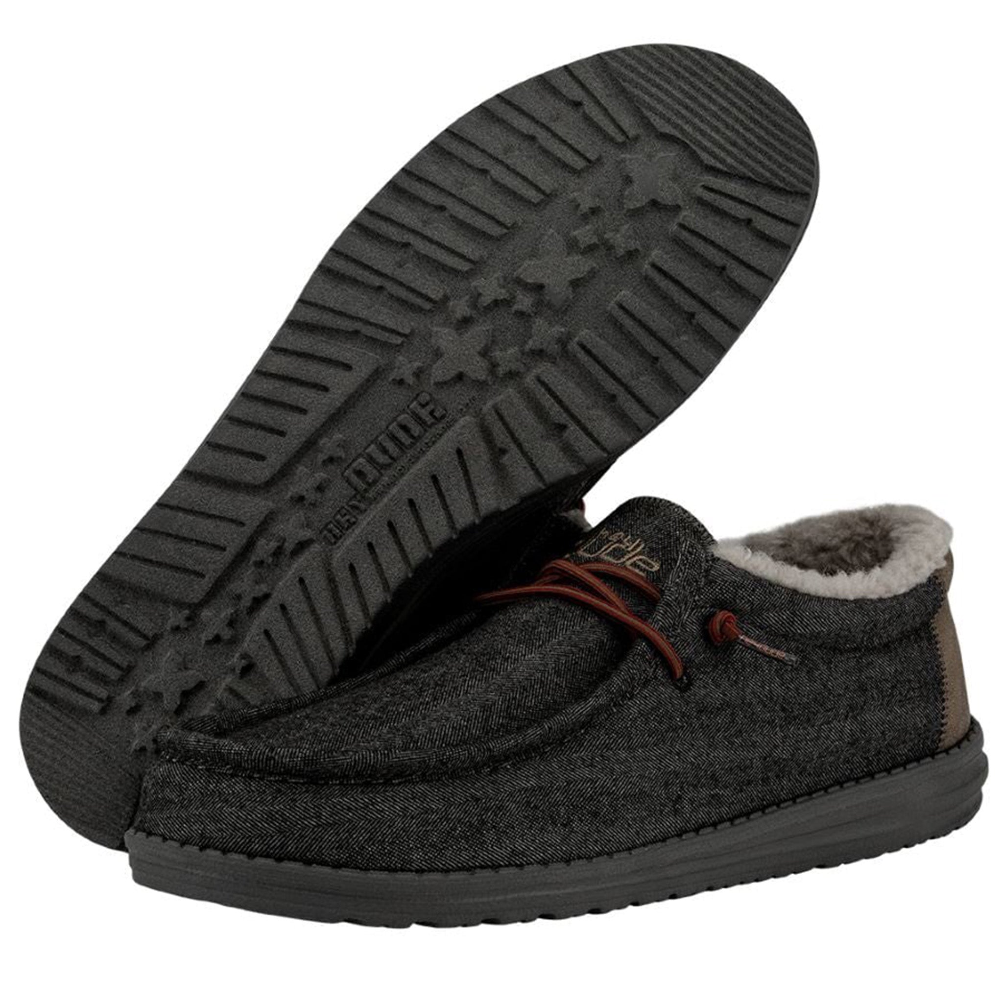 Hey Dude Men’s Wally Workwear Black Patchwork Shoes Size 11 Men main image 3
