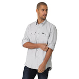 Wrangler Men's Solid High Rise Grey Shirt