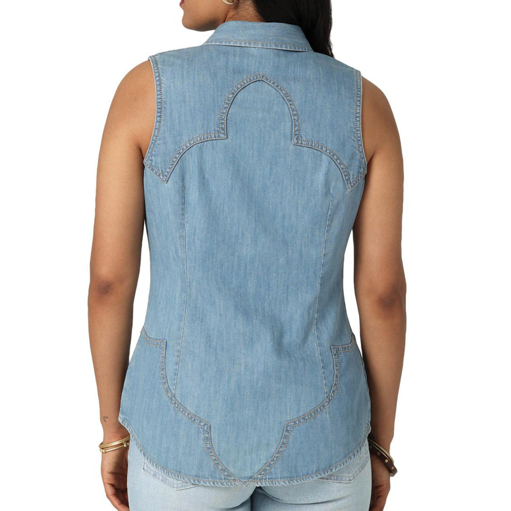 Wrangler Women's Retro Denim Sleeveless Top - Main Image