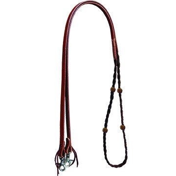 Oxbow Leather Barrel Rein with Rawhide Knots
