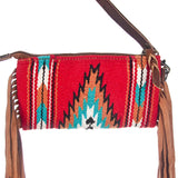 American Darling Red Tooled Clutch