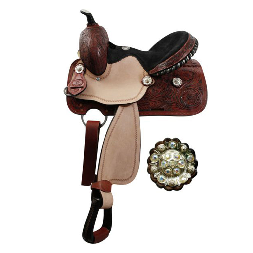 Double T 13 Inch Youth Barrel Saddle