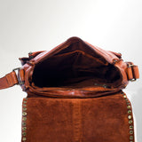 Spaghetti Western Brown Studded Messanger Bag