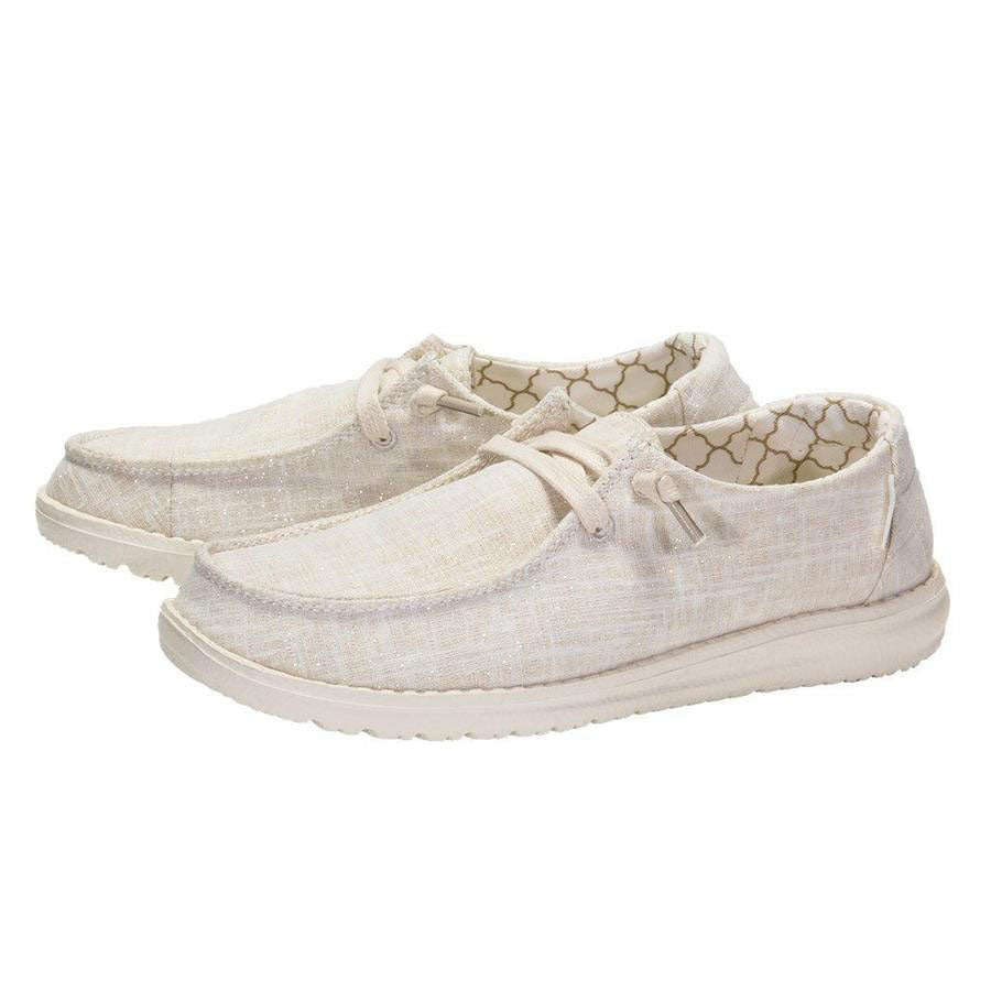 Hey Dude Wendy Gold Sparkle Shoe - Main Image