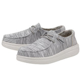 Scarpe Hey Dude Wendy Rise In Lino Grigio - Taglia EU 40 Comode E Leggere - Foto 10