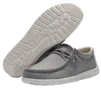 Chambray Frost Grey Wally Chambray Hey Dude Wally Chambray White