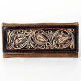 American Darling Brown Tooled Wallet