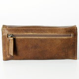 American Darling Brown Tooled Wallet