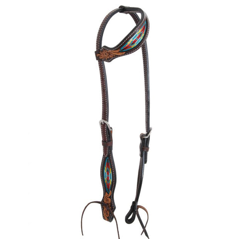 Oxbow Navajo Embroidered One Ear Headstall