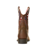 Ariat Kid's Red, White, and Blue Quickdraw VentTEK Square Toe Boot 