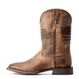 Ariat Weathered Tan Circuit Patriot Square Toe Boot 