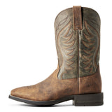 Ariat Men's Sorrel Crunch and Army Green Amos Square Toe Boot 