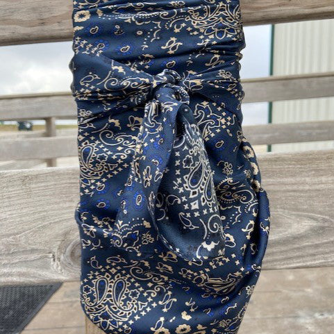 Navy Vintage Wild Rag