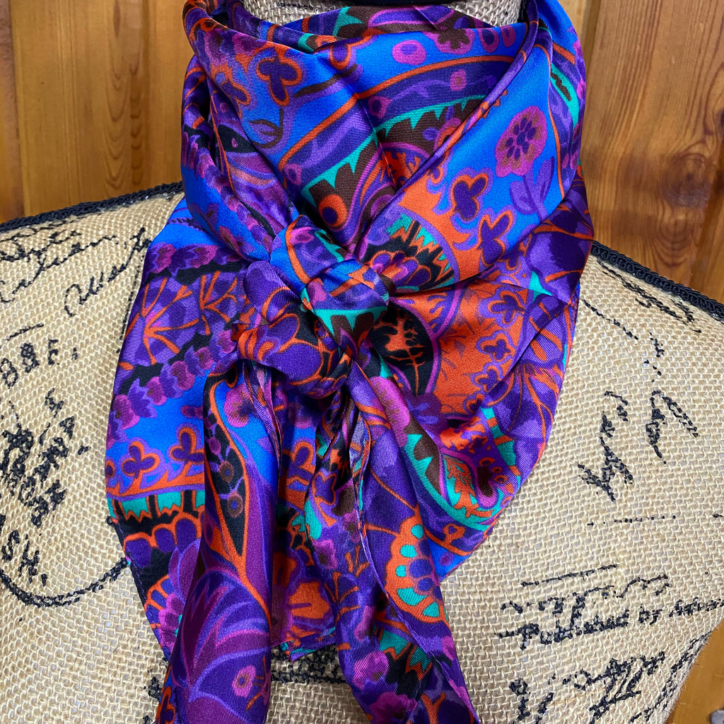 Purple and Red Paisley Wild Rag