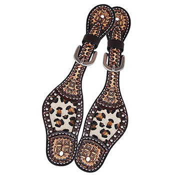 Rafter T Leopard Kids Spur Straps