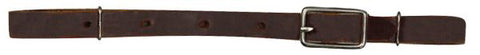 Brown Leather Curb Strap
