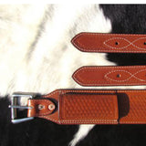 Showman 3" Basket Weave Back Cinch