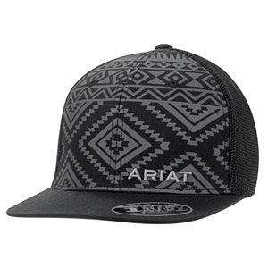Ariat Black Aztec Print Mesh Cap