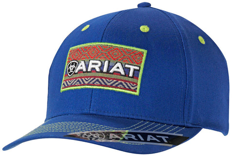 Ariat Blue/Serape Patch Cap