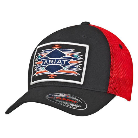 Ariat Black/Red Aztec Cap