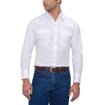 Ely Solid White Long Sleeve