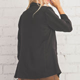 Kori America Women's Solid Blazer with Printed Lining