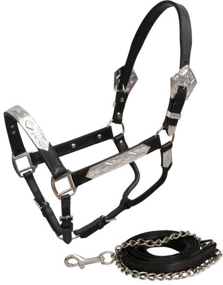 Dark Leather Show Halter