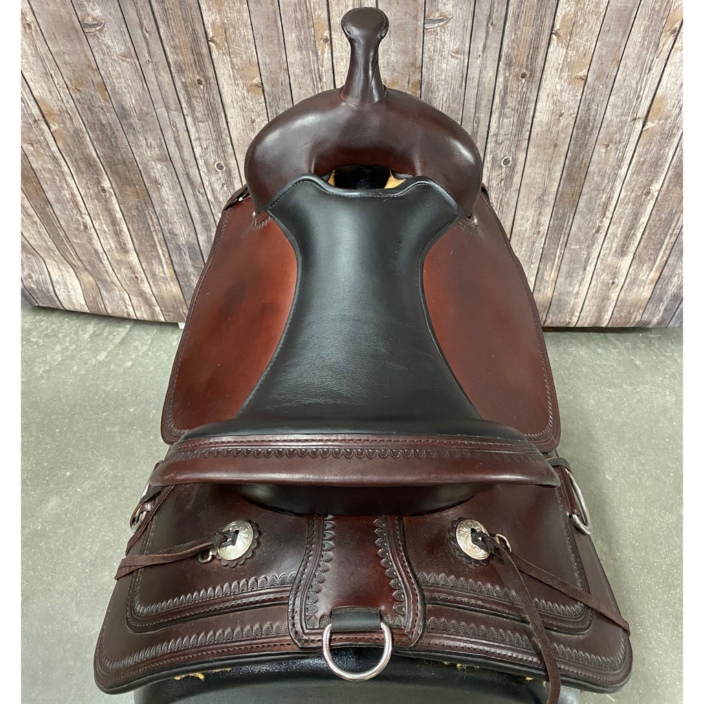 Selle western Circle Y Barel 14.5'' - Sport & Plein air Selle western Circle Y Barel 14.5'' - Sport & Plein air