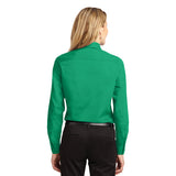 Port Authority Women's COURT GREEN Long Sleeve Easy Care Shirt