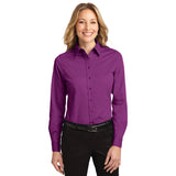 Port Authority Women's DEEP BERRY Easy Care Long Sleeve Shirt