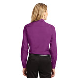 Port Authority Women's DEEP BERRY Easy Care Long Sleeve Shirt