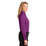 Port Authority Women's DEEP BERRY Easy Care Long Sleeve Shirt