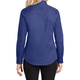 Women's Mediterranean Blue Long Sleeve Shirt