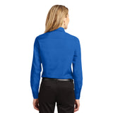 Port Authority Women's STRONG BLUE Easy Care Long Sleeve Shirt