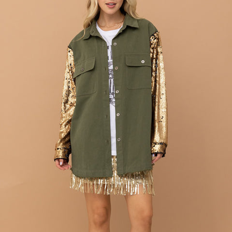 Blue B Women's Olive Cargo Twill Jacket