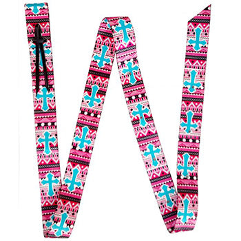 Showman Pink Southwest Cross Tie Strap