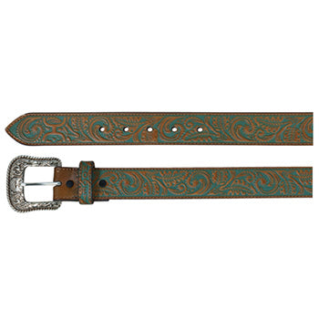 Hooey Men's Turquoise Washed Belt