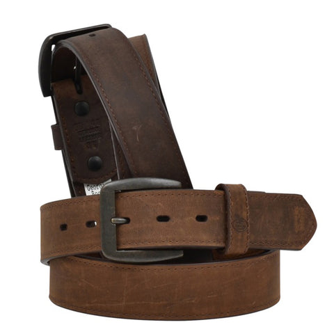 Georgia Men's Solid Brown Belt 