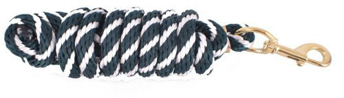 Hunter Green/White 8' Lead Rope